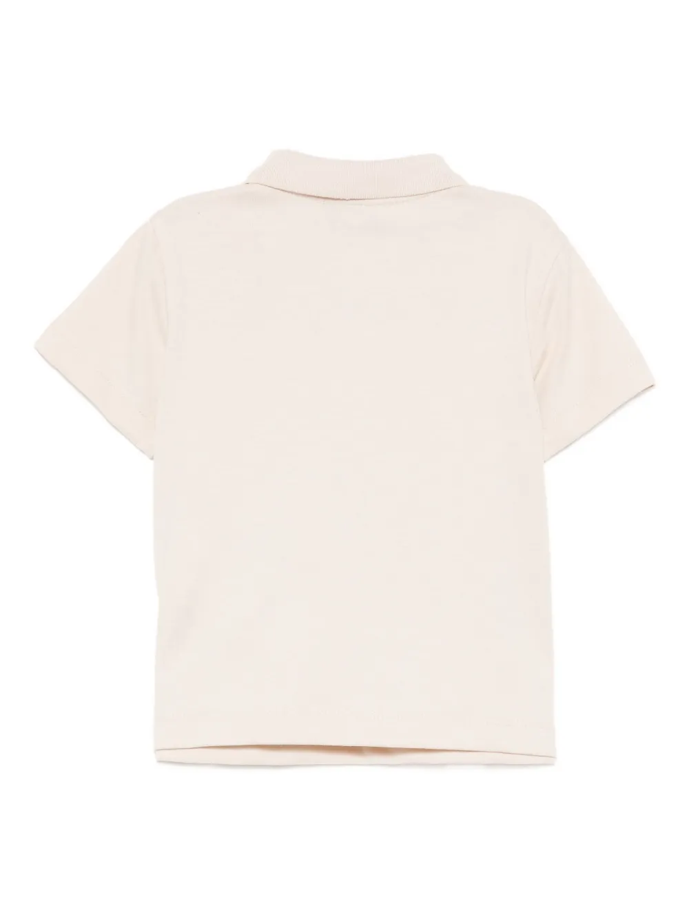 Emporio Armani Logo-embossed Polo Shirt In Neutral