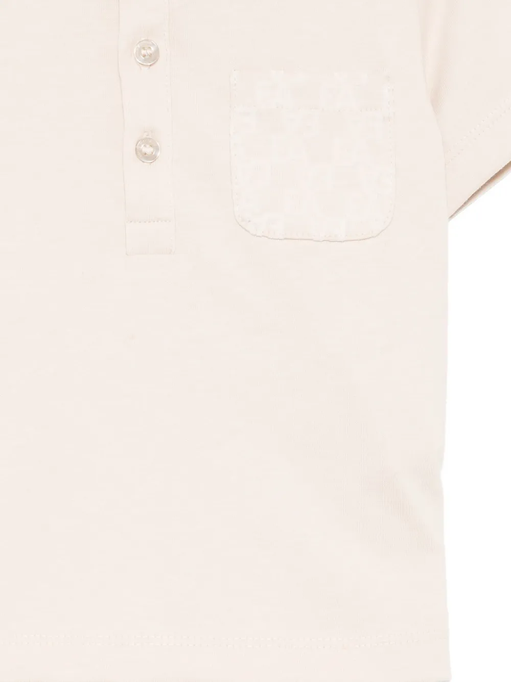 Emporio Armani Logo-embossed Polo Shirt In Neutral