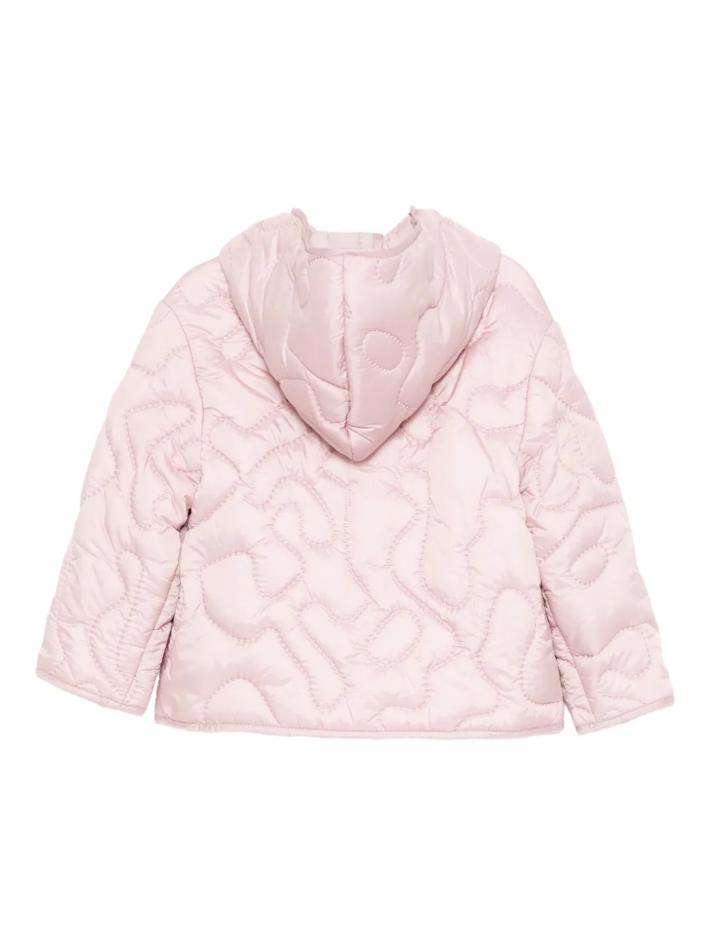 Emporio Armani Kids Gewatteerd jack met logopatch Roze