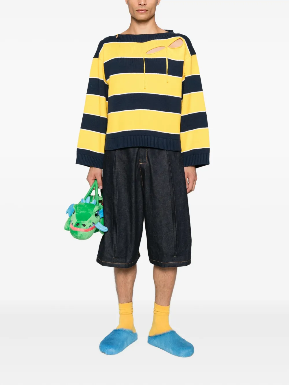 Charles Jeffrey Loverboy slash stripe sweater | Knitted Sweaters | Image 2