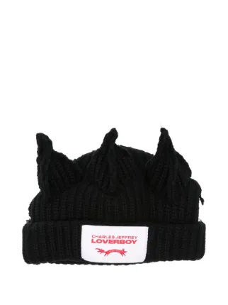 Charles Jeffrey Loverboy 皇冠细节套头帽| 黑色| FARFETCH CN