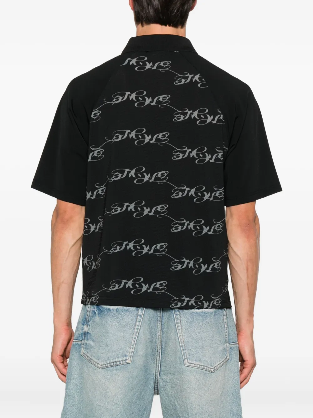 Ksubi Poloshirt met hondenprint Zwart