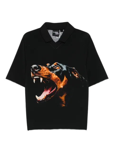 Ksubi dog-print polo shirt