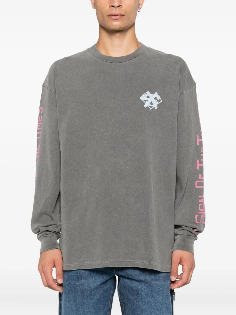 Ksubi The Sign Ecess T-shirt met lange mouwen Grijs