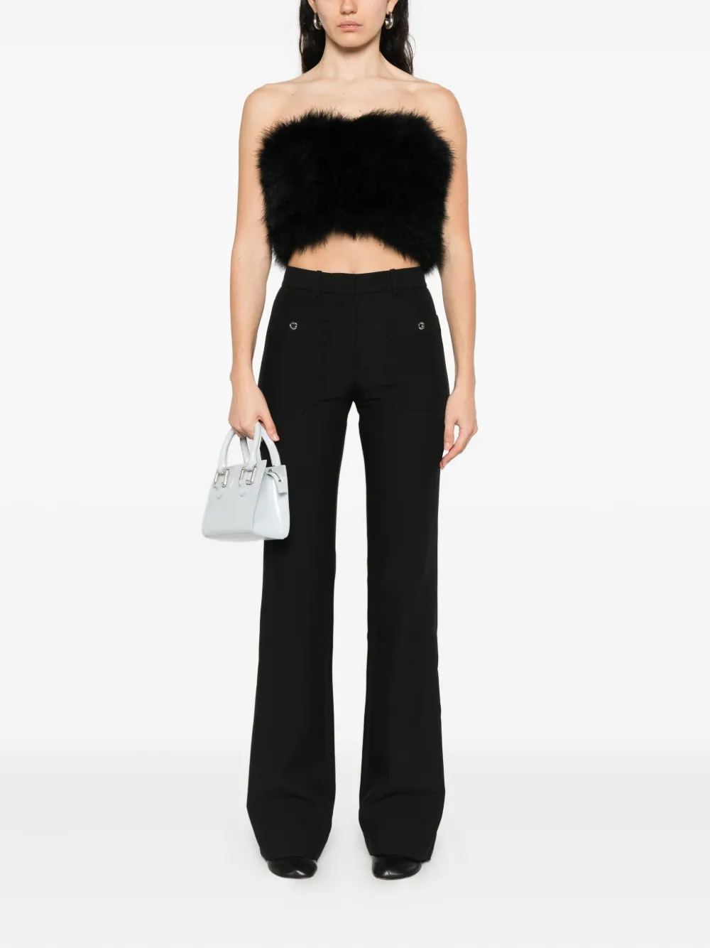 Coperni button-embellished tailored trousers - Zwart