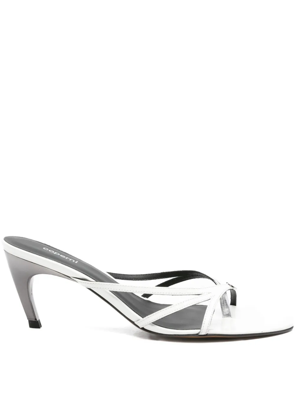 Coperni 75mm leather mules - Bianco