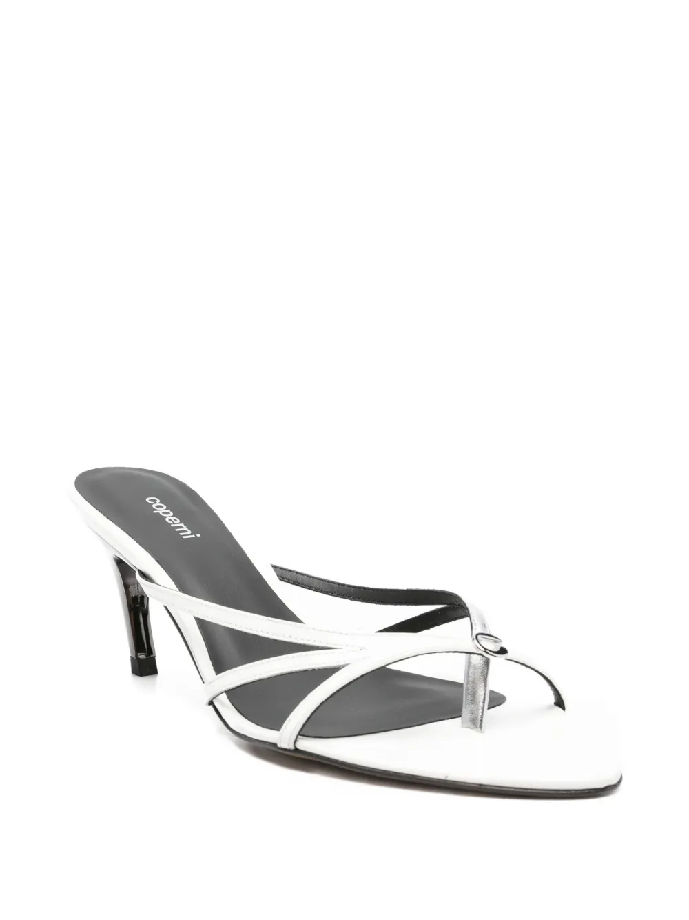 Coperni 75mm leather mules White