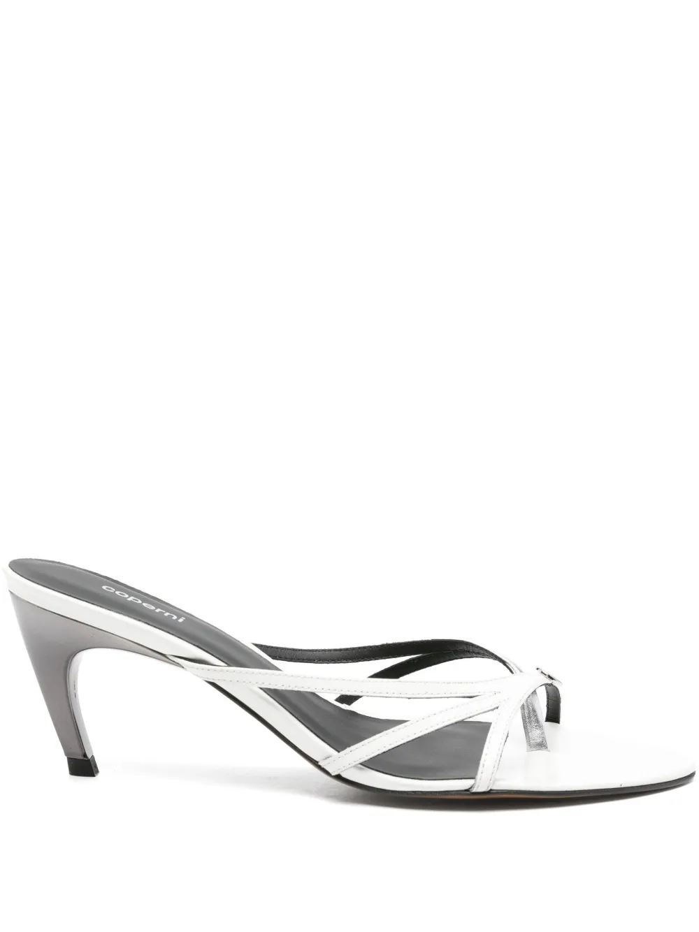 Coperni 75mm leather mules White