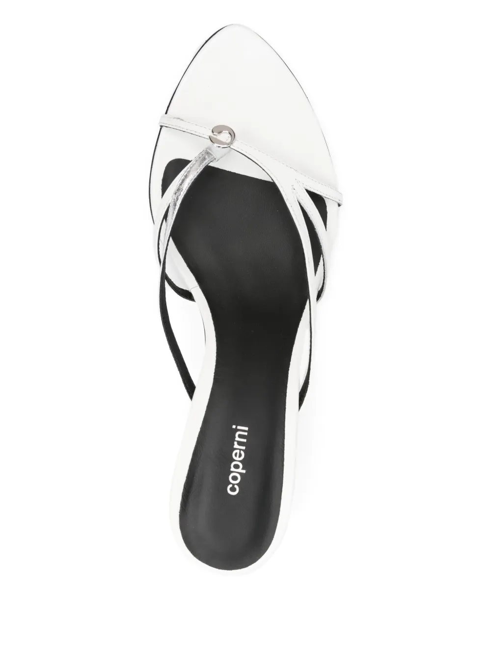 Coperni 75mm leather mules White