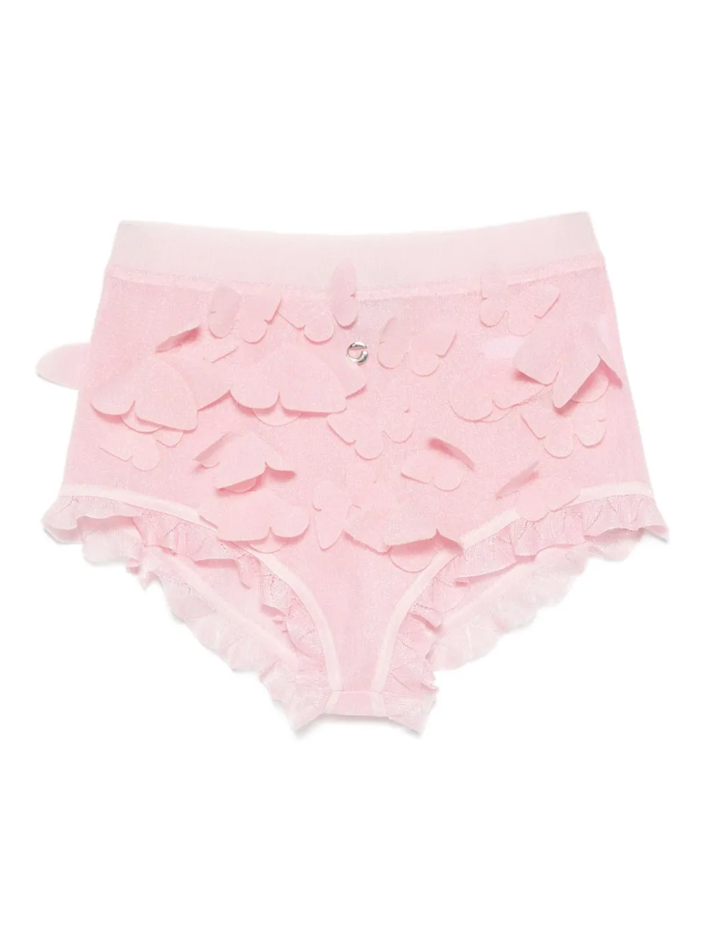 butterfly ruffled shorts