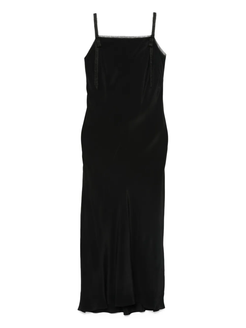 ribbon-trimmed slip dress