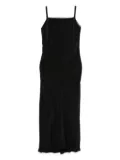Rochas ribbon-trimmed slip dress - Black