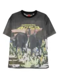 Andersson Bell cow-print mesh T-shirt - Green