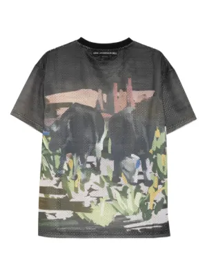 ★ANDERSSON BELL★ COW PRINTED MESH TSHIRTS atb1288m(BROWN) COW PRINTED MESH T-SHIRTS atb1288m(BROWN) – Andersson Bell