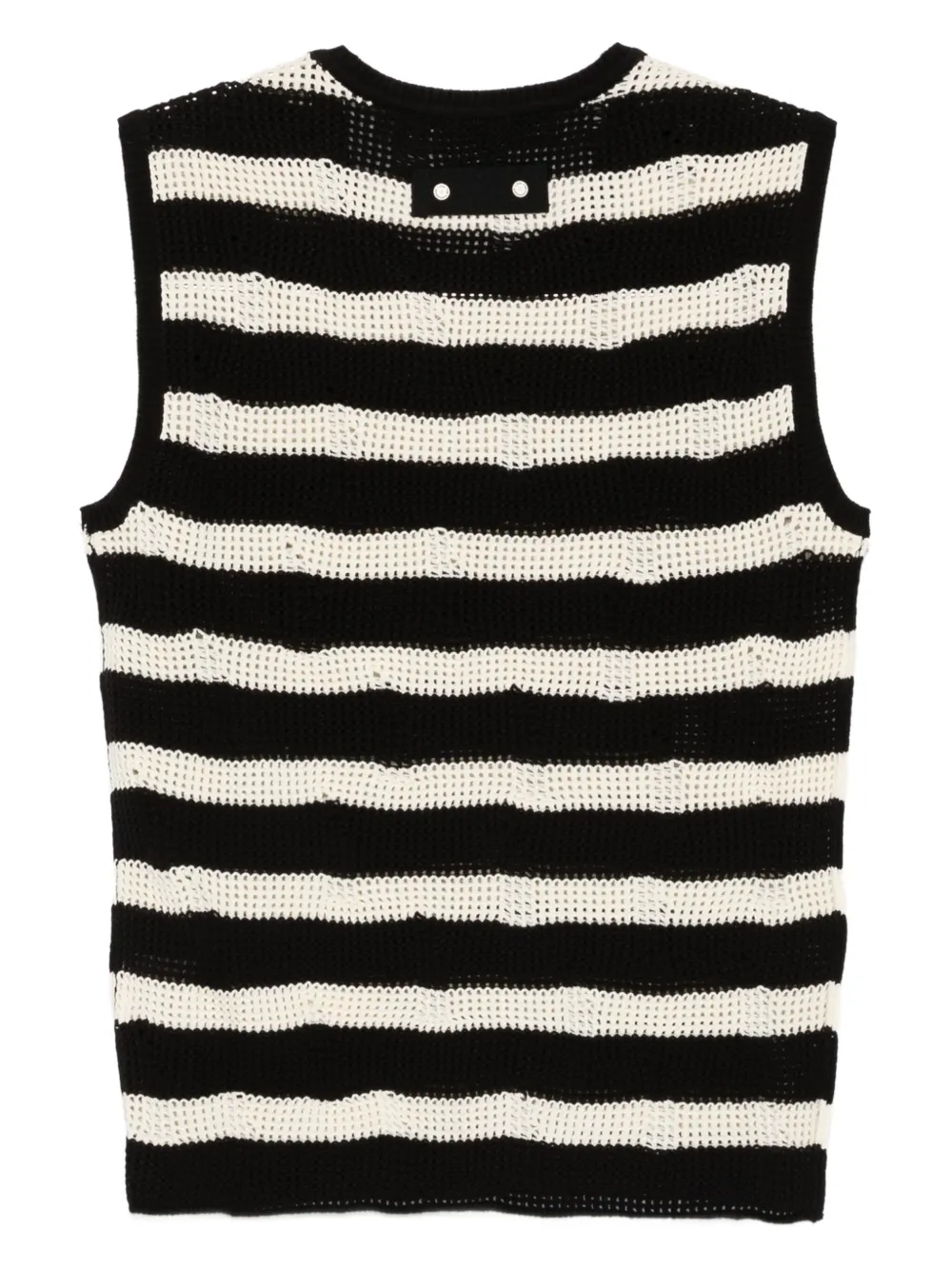 Andersson Bell Gestreept gilet - Zwart