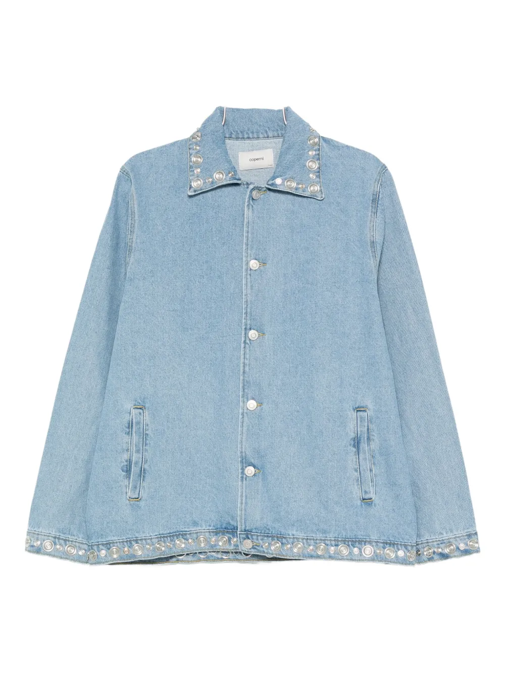 Coperni studded denim jacket Blauw