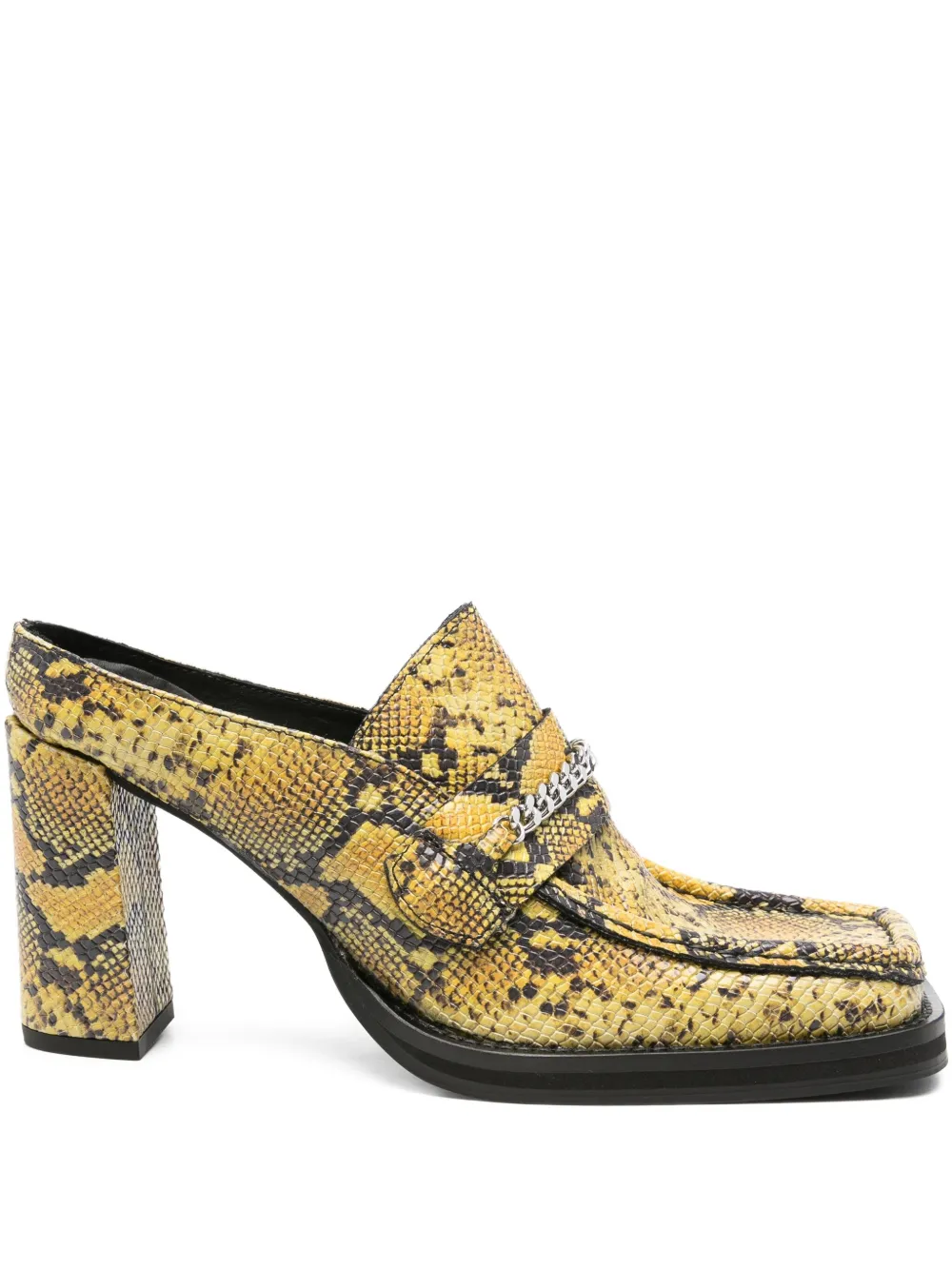 Martine Rose 90mm square-toe pumps Yellow
