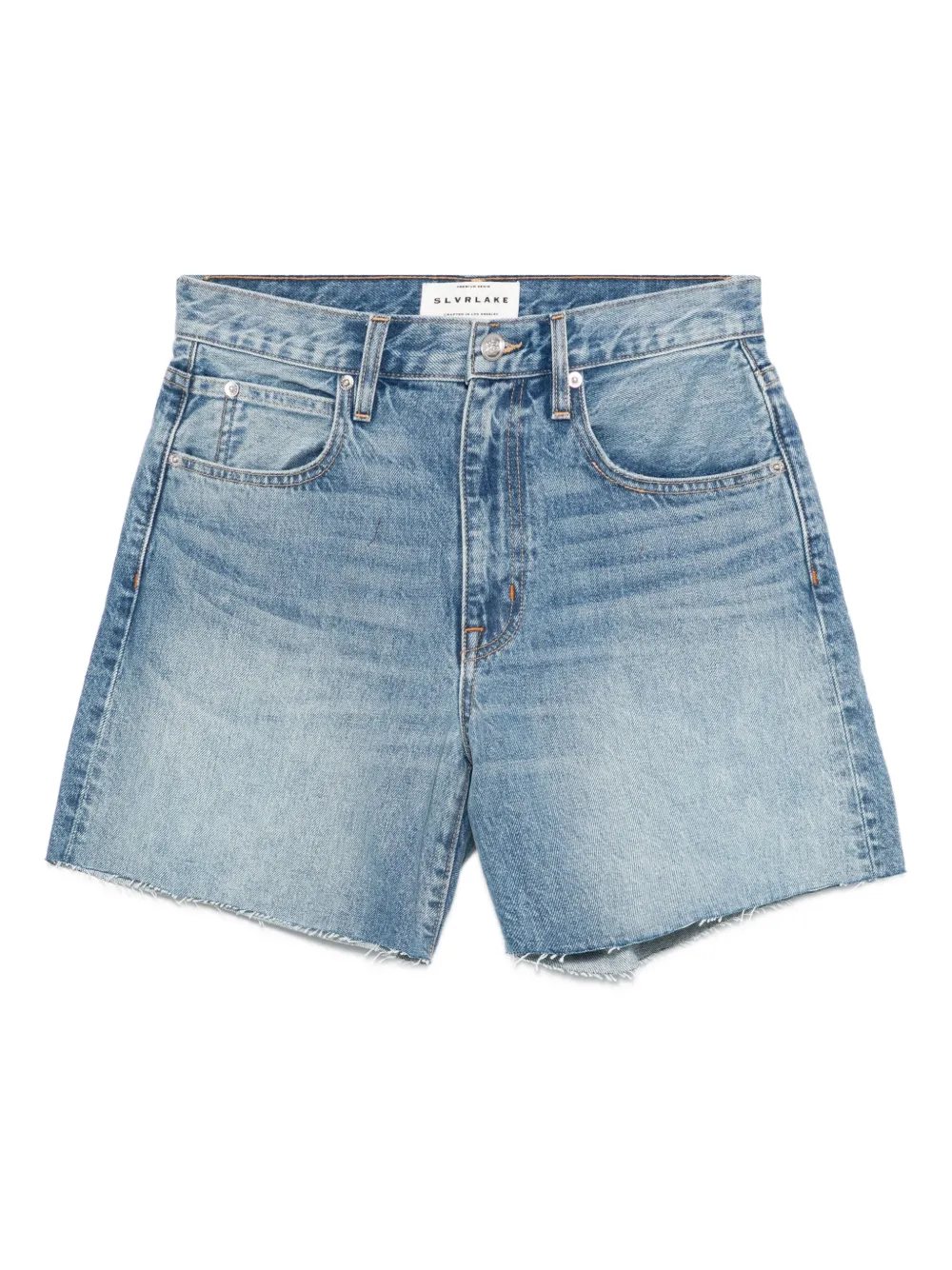 Sienna frayed-hem denim shorts