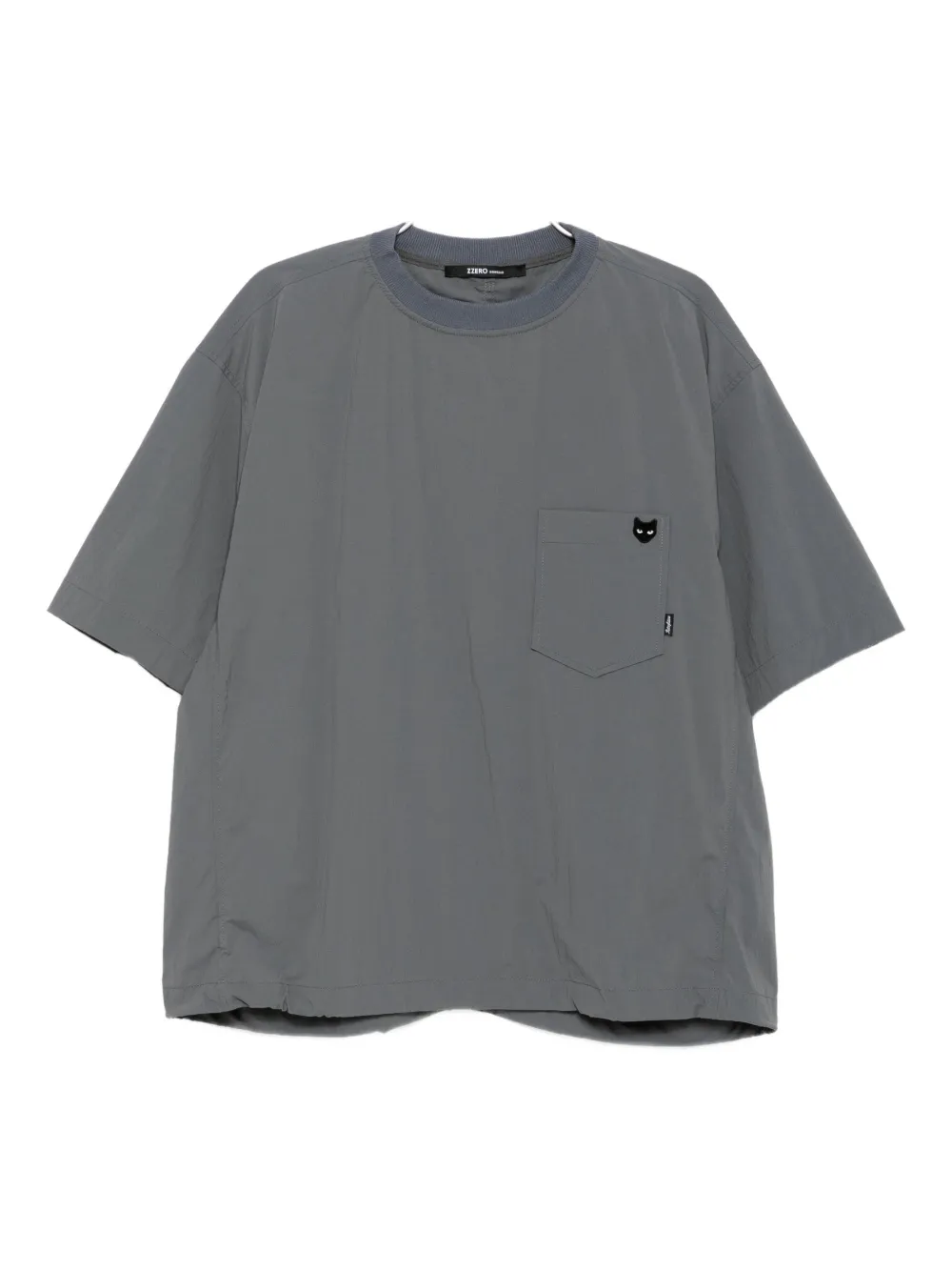 SONGZIO T-shirt met borduurwerk Grijs
