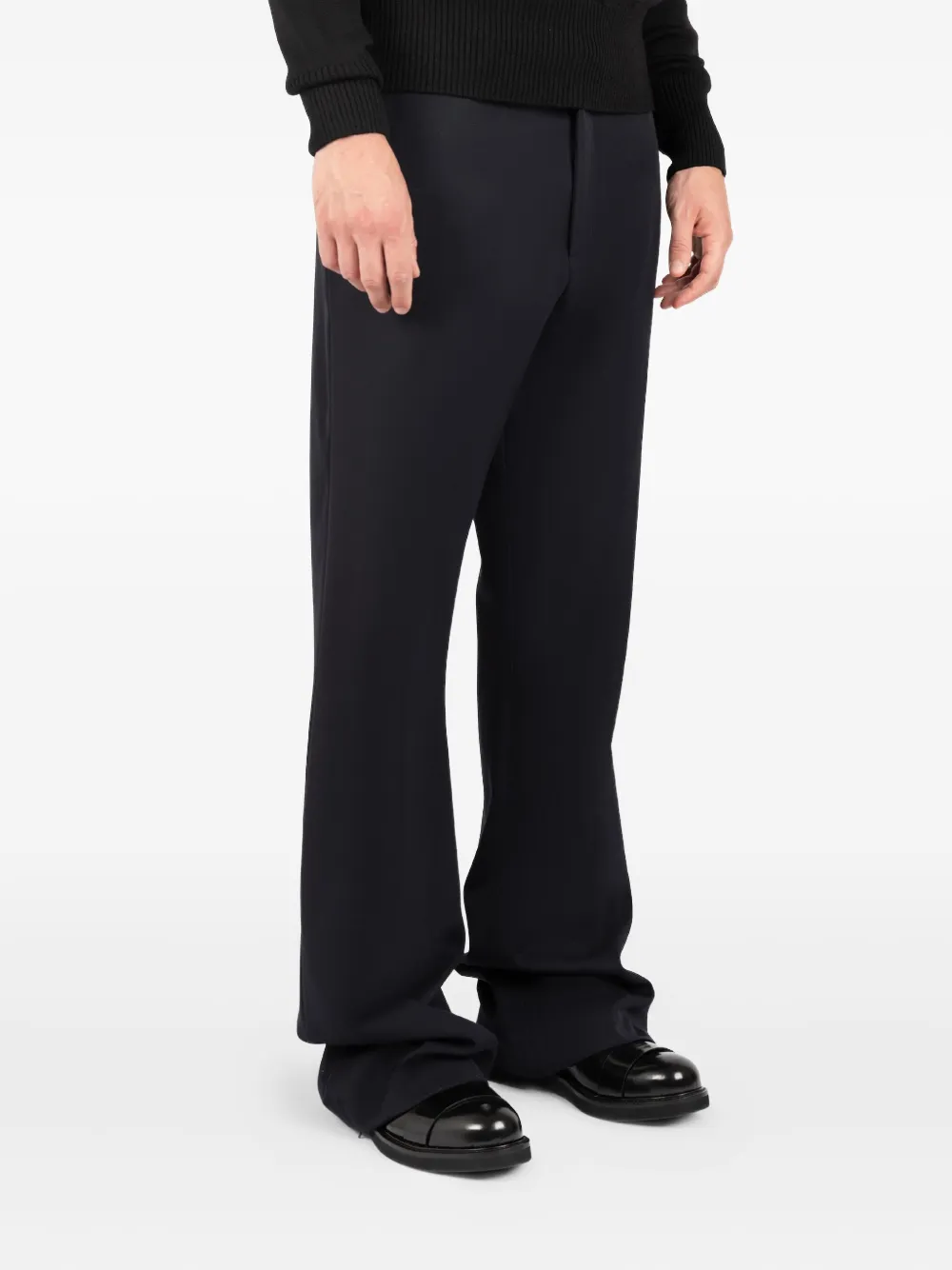 Société Anonyme centre-crease straight-leg trousers Blauw