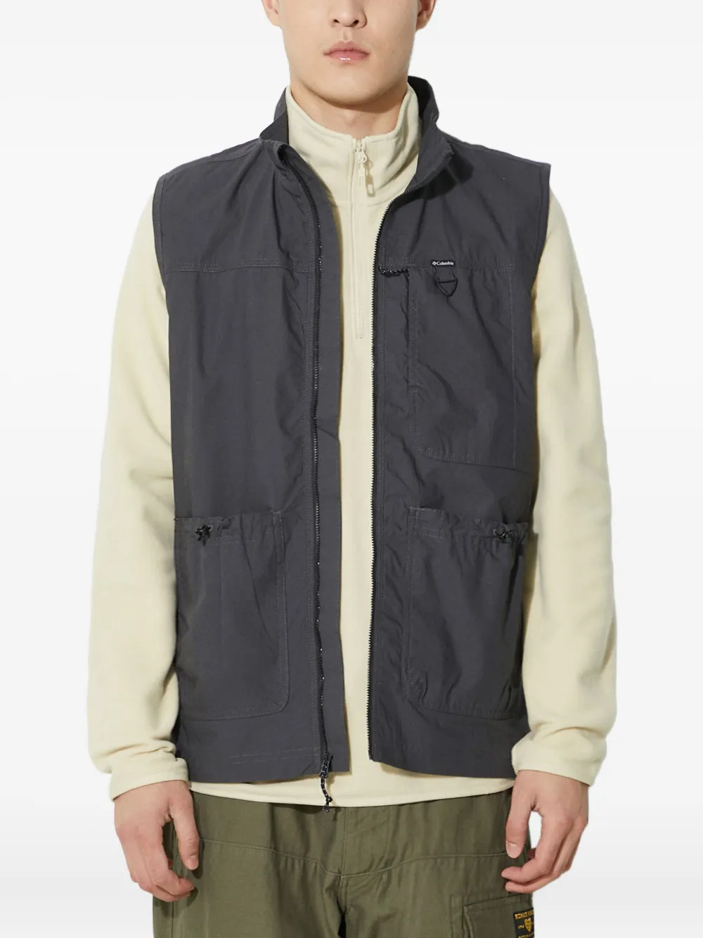 zip-up gilet