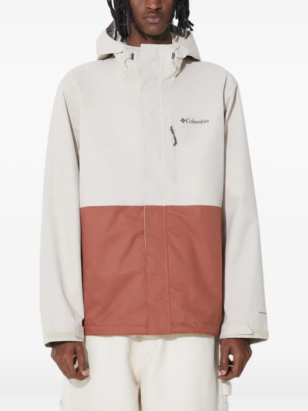 Columbia Hikebound Waterproof Hooded Jacket In White