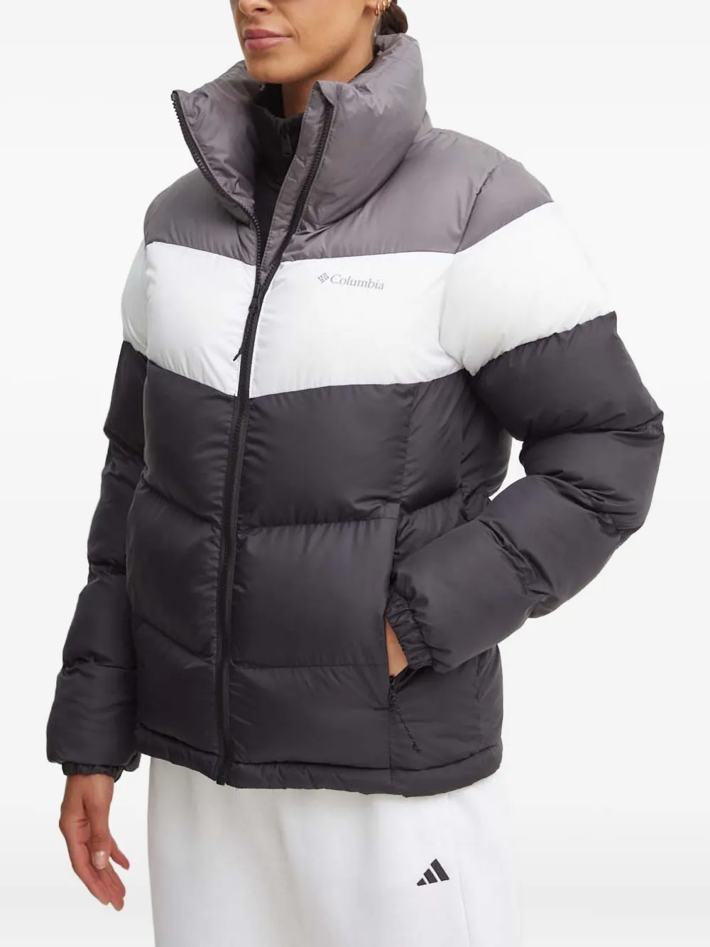 Puffect II colourblock puffer jacket