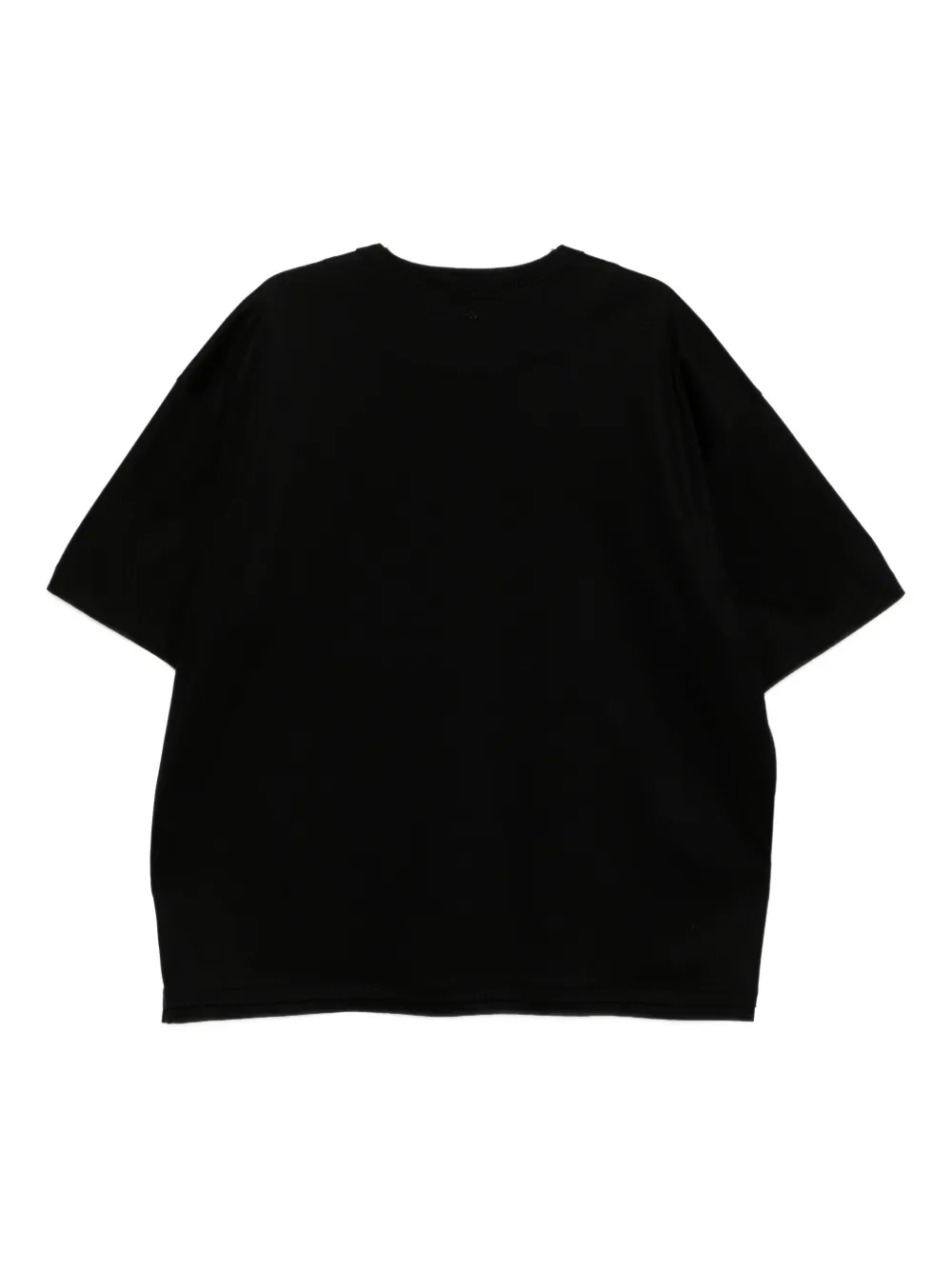 SONGZIO T-shirt met geborduurde panter Zwart