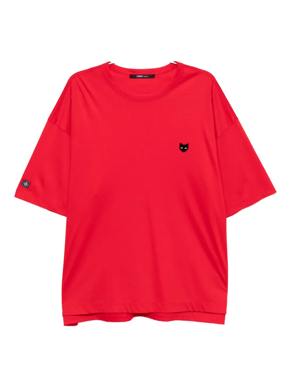 SONGZIO Panther Curve T-shirt met uitgesneden details Rood
