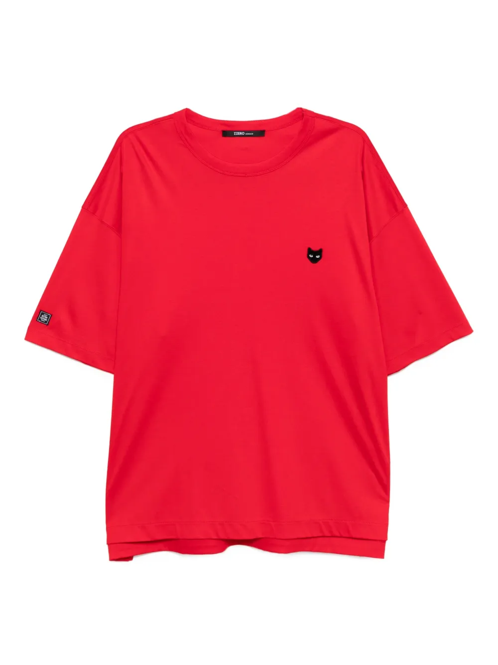 SONGZIO Panther Curve T-shirt met uitgesneden details Rood