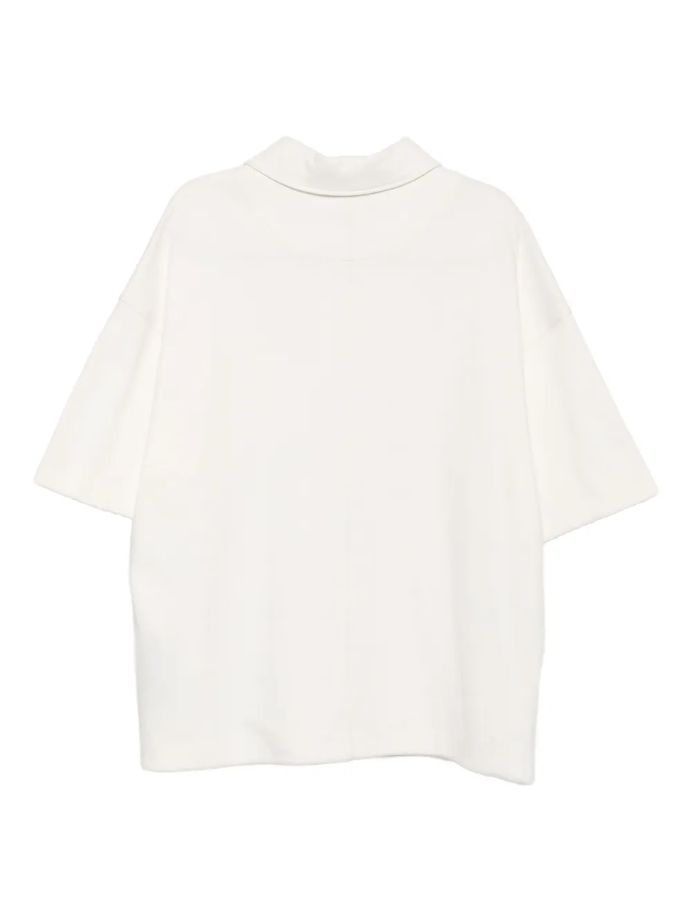 SONGZIO Poloshirt met wafel pique kraag Wit