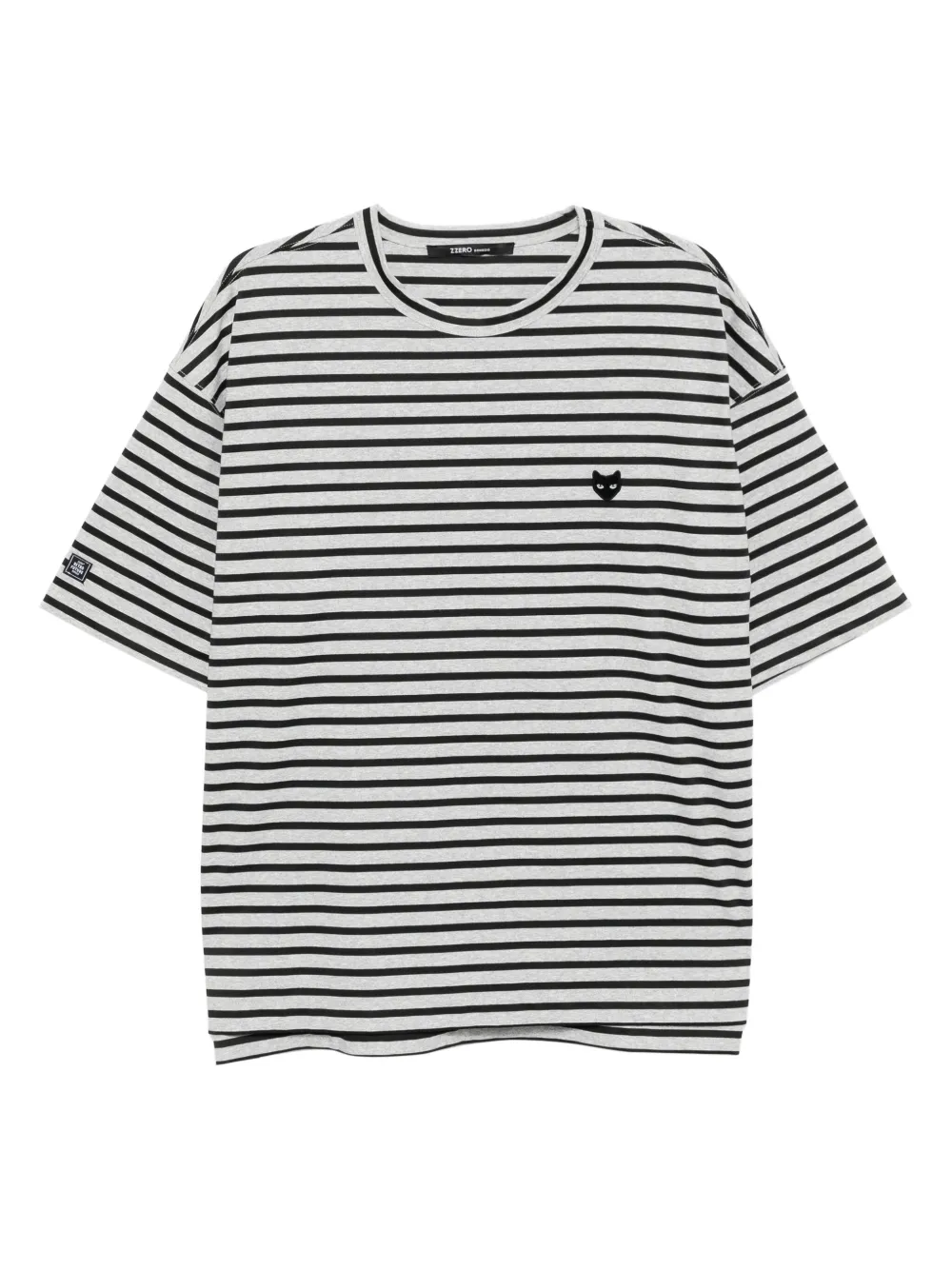 SONGZIO Panther Curve T-shirt met uitgesneden details Zwart