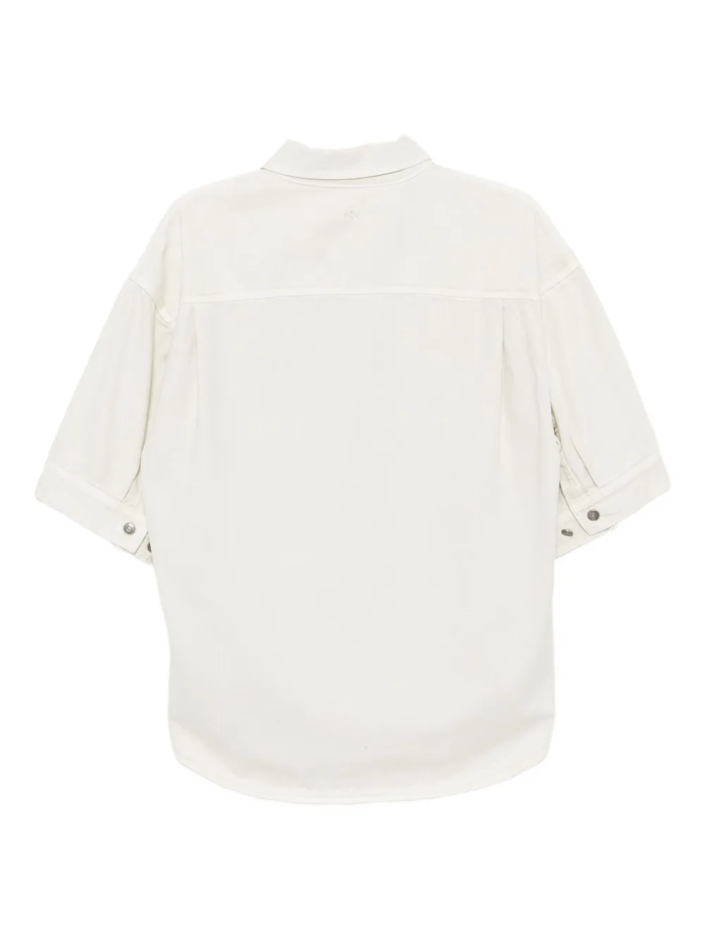 SONGZIO Overhemd met geborduurd logo Beige