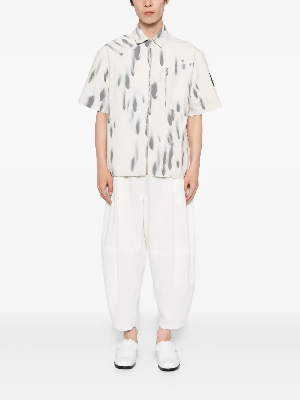 SONGZIO Homme broek met ballonpijpen Wit