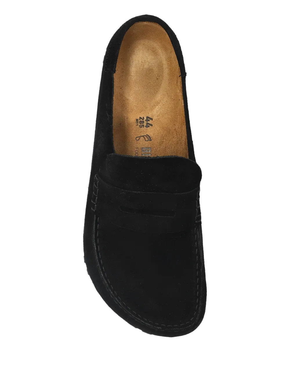 Birkenstock Naples suede loafer-style mules Black