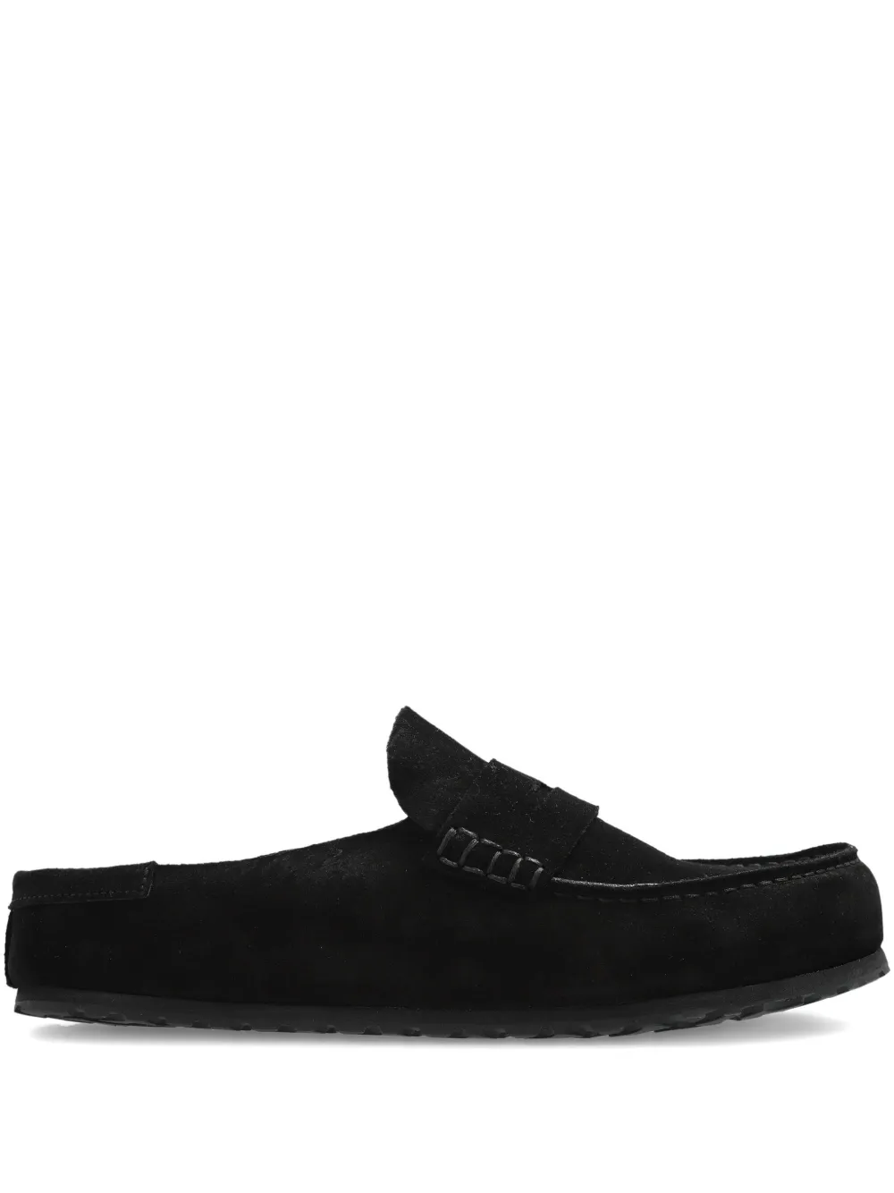 Birkenstock Naples suede loafer-style mules Black
