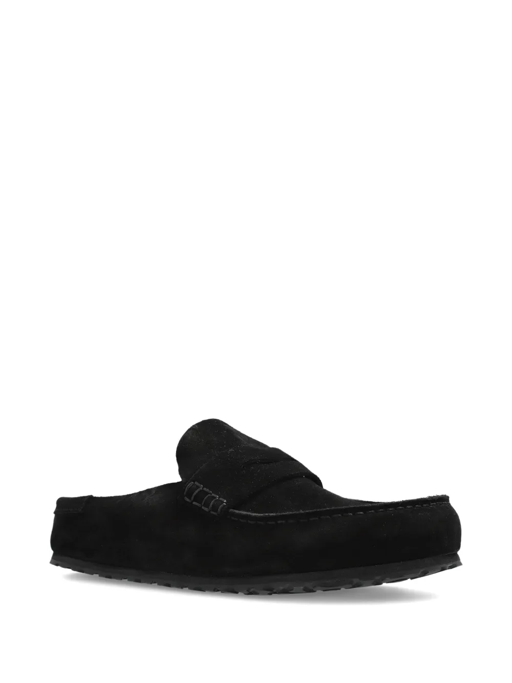 Birkenstock Naples suede loafer-style mules Black