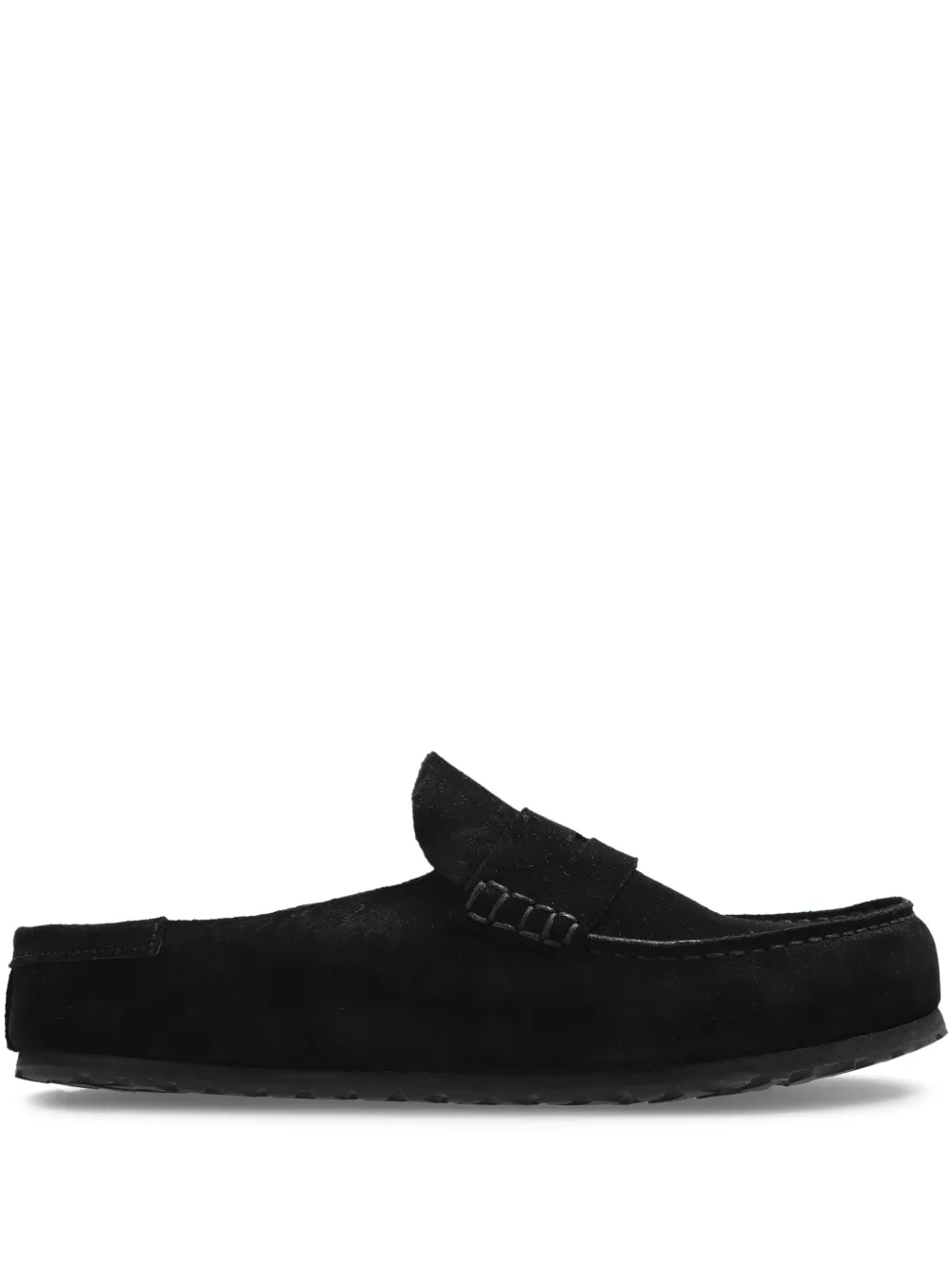 Birkenstock Naples suede loafer-style mules Black