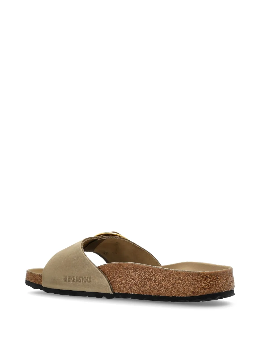 Birkenstock buckle-detail suede sandals Brown