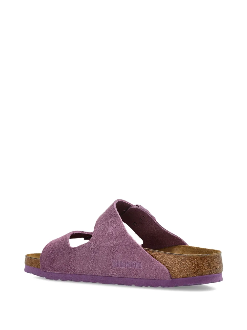 Birkenstock suede double-buckle flat sandals Pink