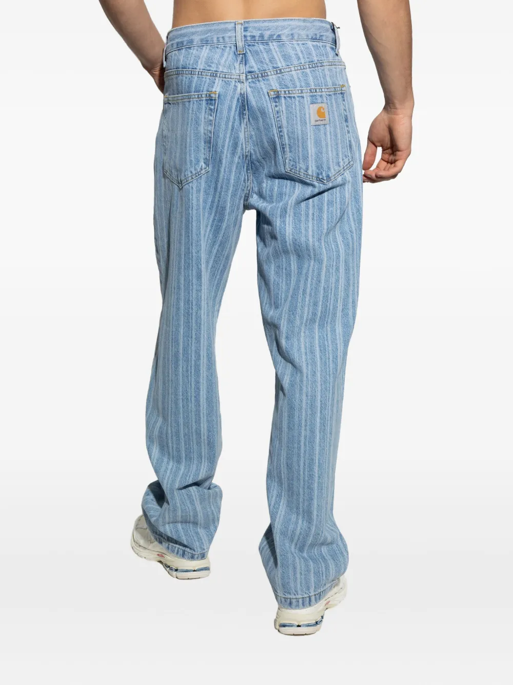 Carhartt WIP Rylan striped jeans Blauw