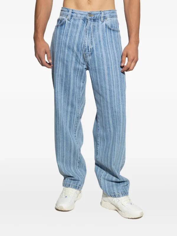 Carhartt WIP Rylan Striped Jeans | Blue | FARFETCH