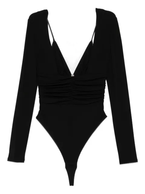 Elisabetta Franchi long-sleeve ruched bodysuit