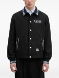EVISU pinstripe varsity jacket - Black
