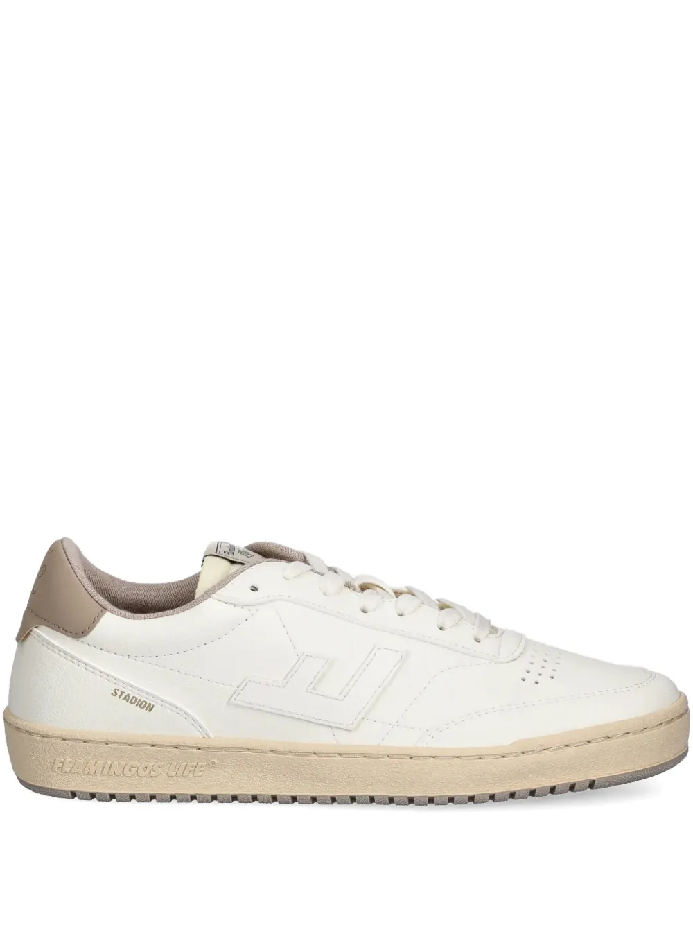 Flamingos perforated-detail leather sneakers | White | Image 1