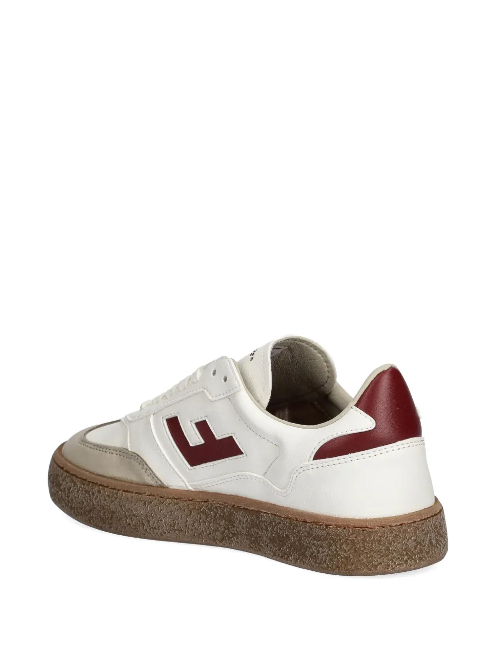 Flamingos Burela logo-detail leather sneakers Neutrals