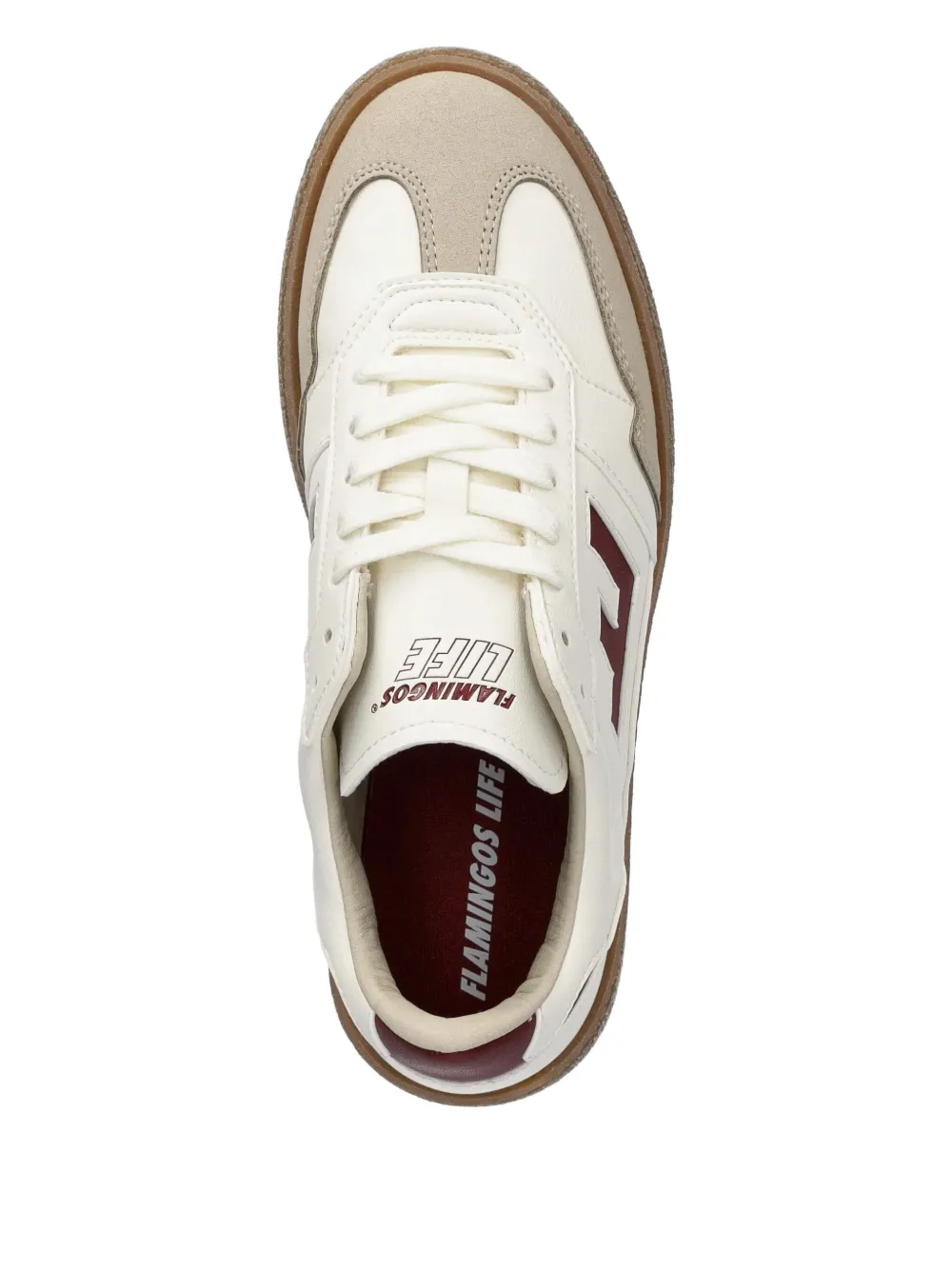 Flamingos Burela logo-detail leather sneakers Neutrals