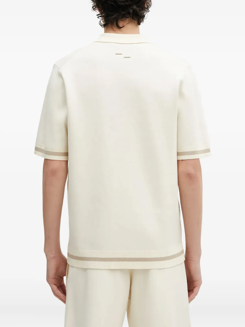 Filling Pieces knitted polo shirt Wit