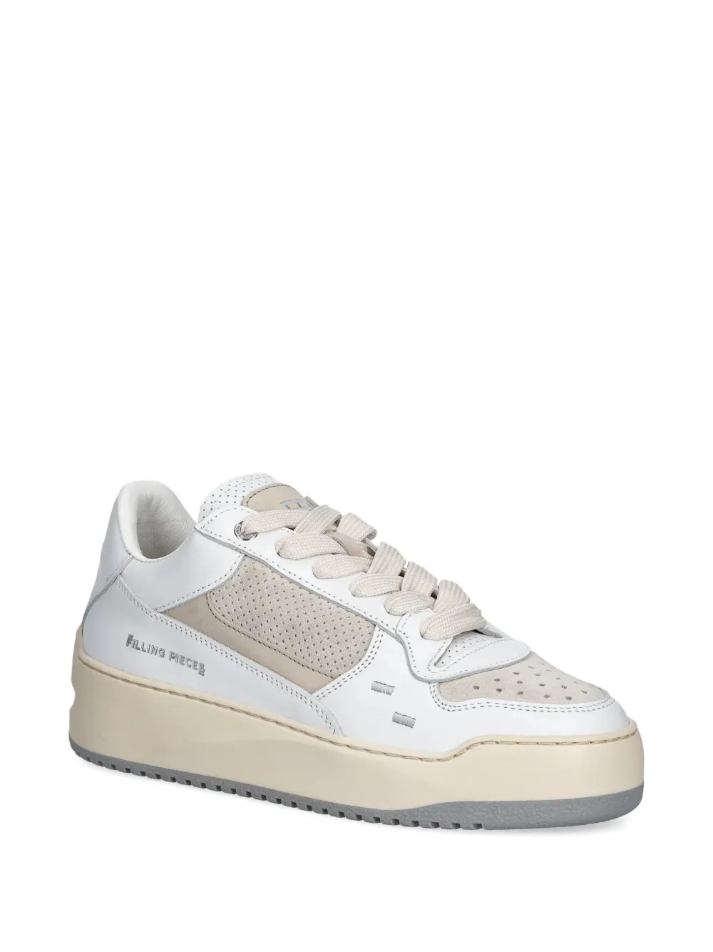 Filling Pieces Avenue Pixie perforated leather panel sneakers White