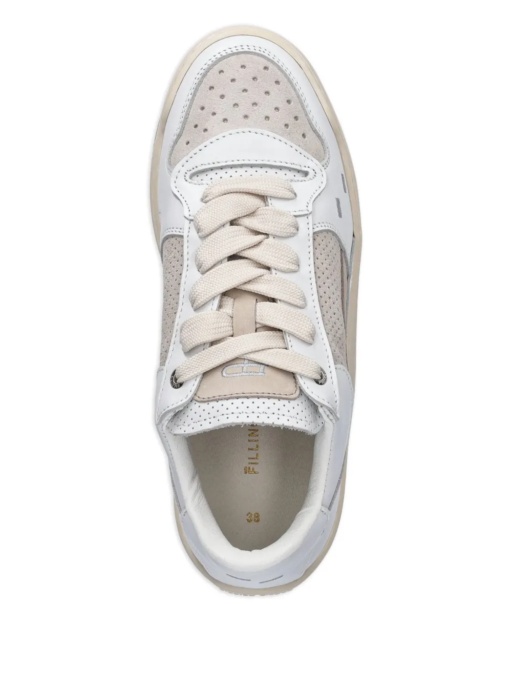 Filling Pieces Avenue Pixie perforated leather panel sneakers White